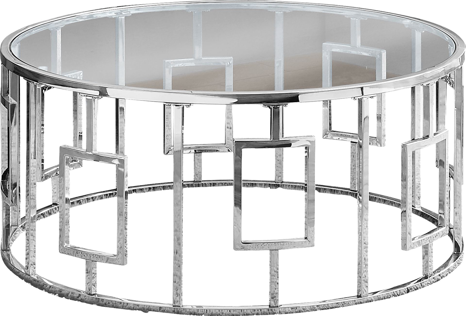 Crosstimber Chrome Cocktail Table - Image 2