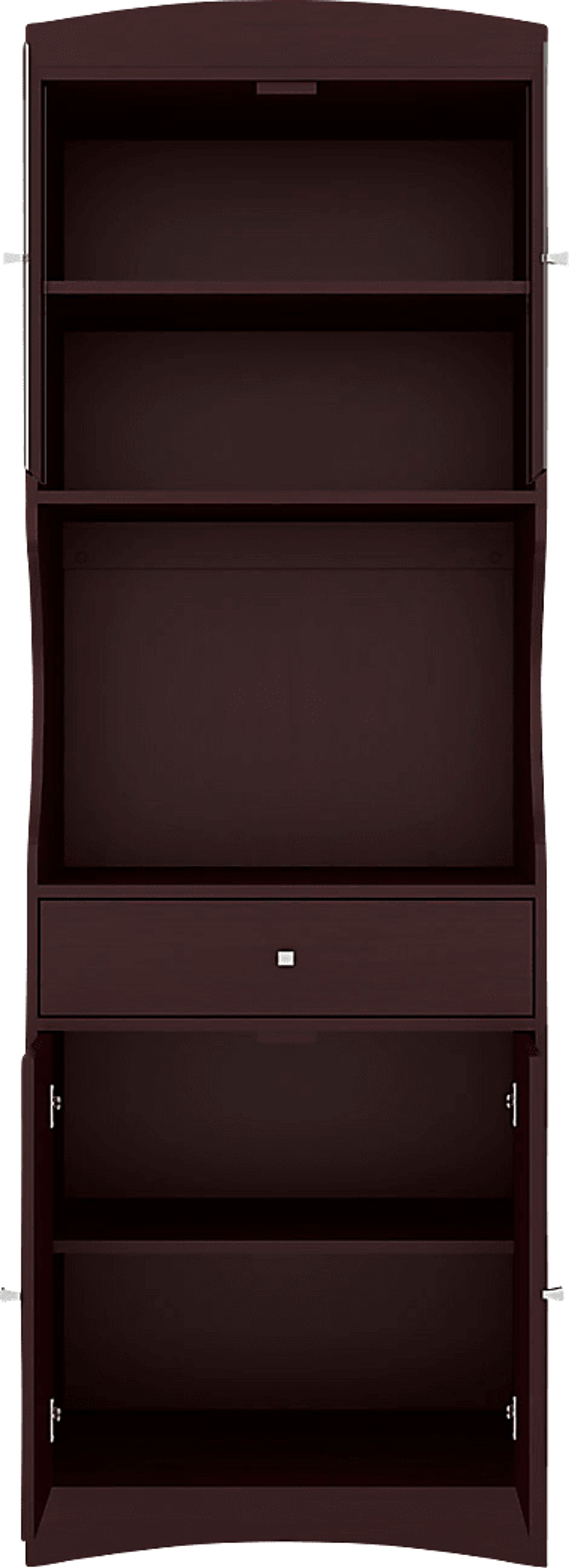 Crosswind Brown China Cabinet - Image 2