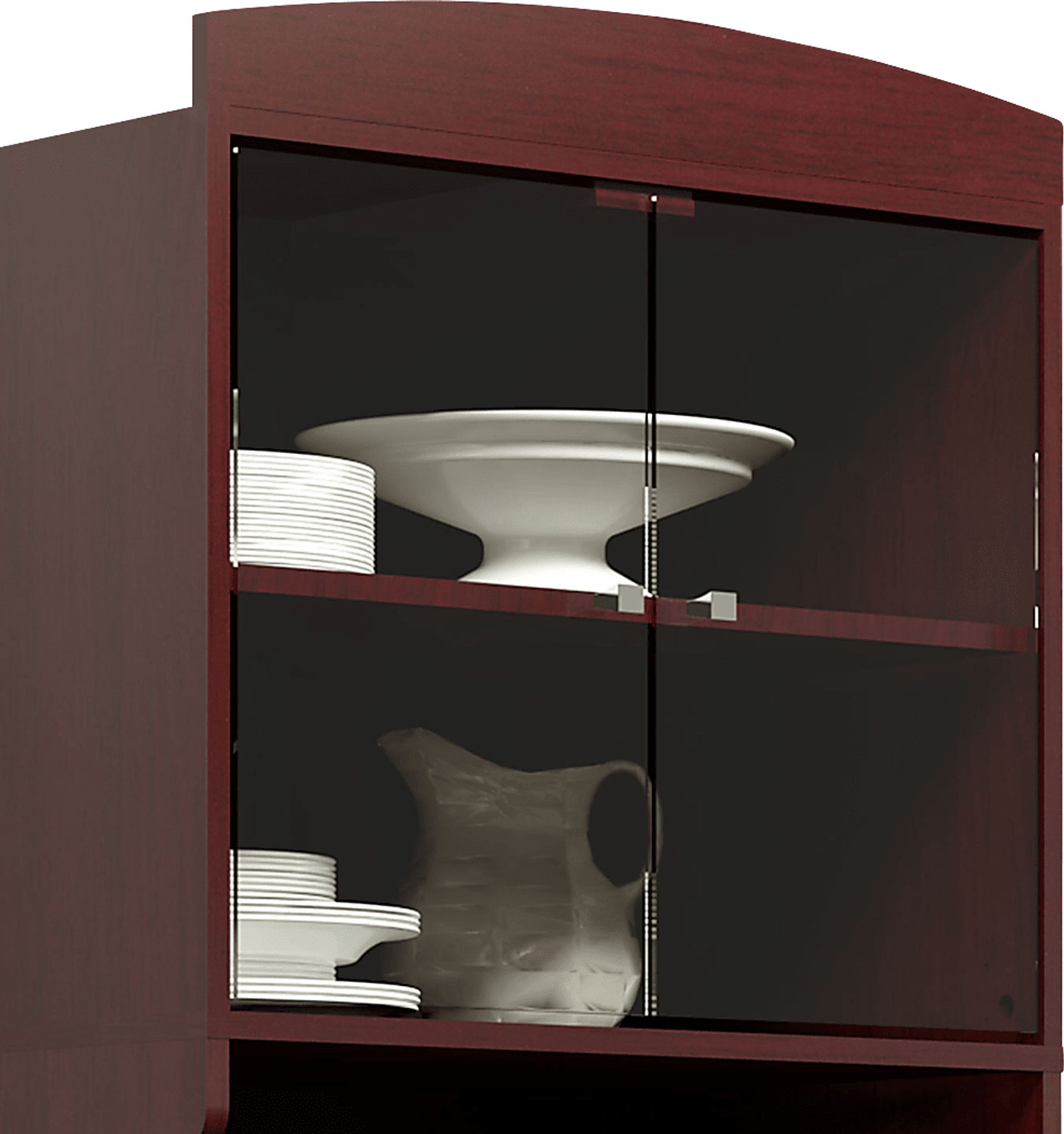Crosswind Brown China Cabinet - Image 5