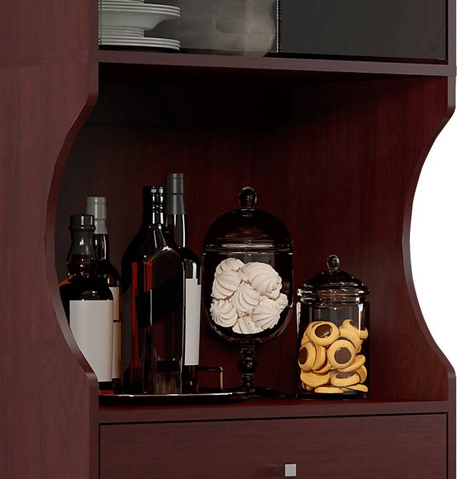 Crosswind Brown China Cabinet - Thumbnail - Image 6