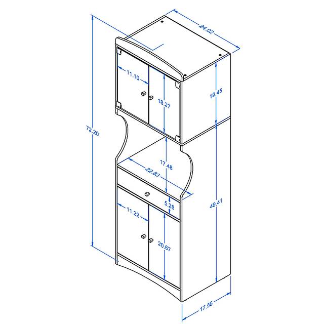 Crosswind Brown China Cabinet - Thumbnail - Image 9