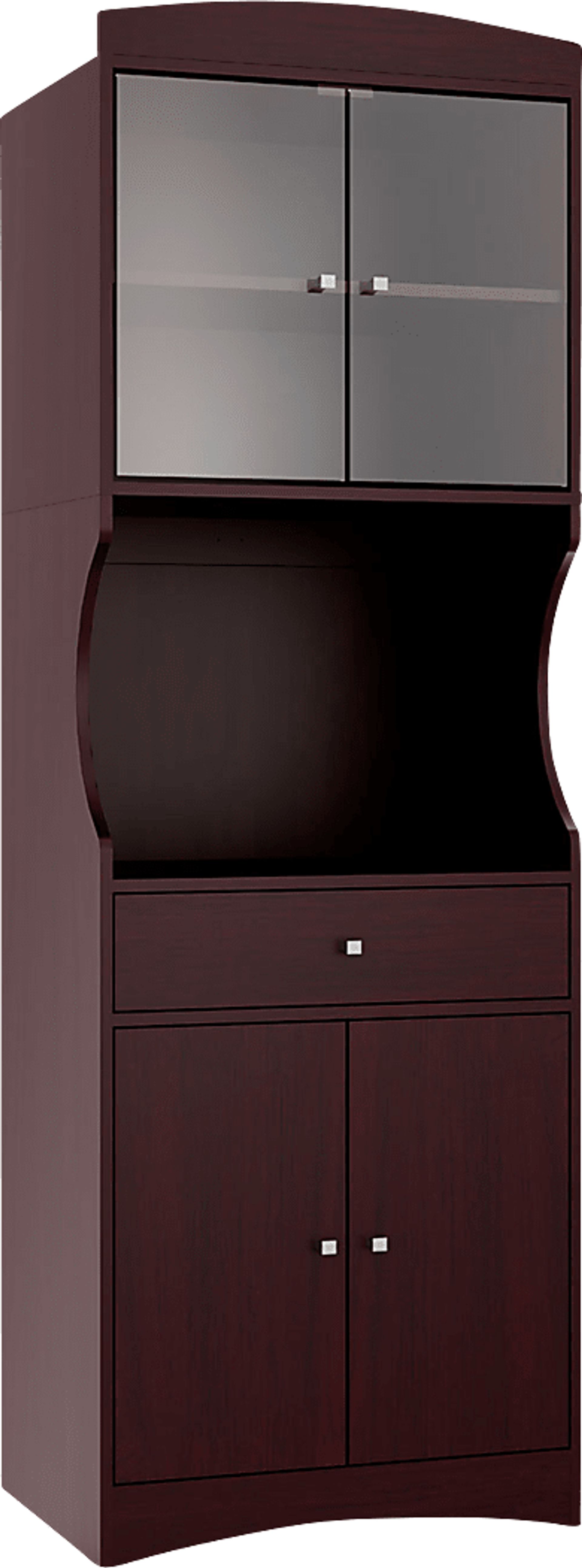 Crosswind Brown China Cabinet - Image 1