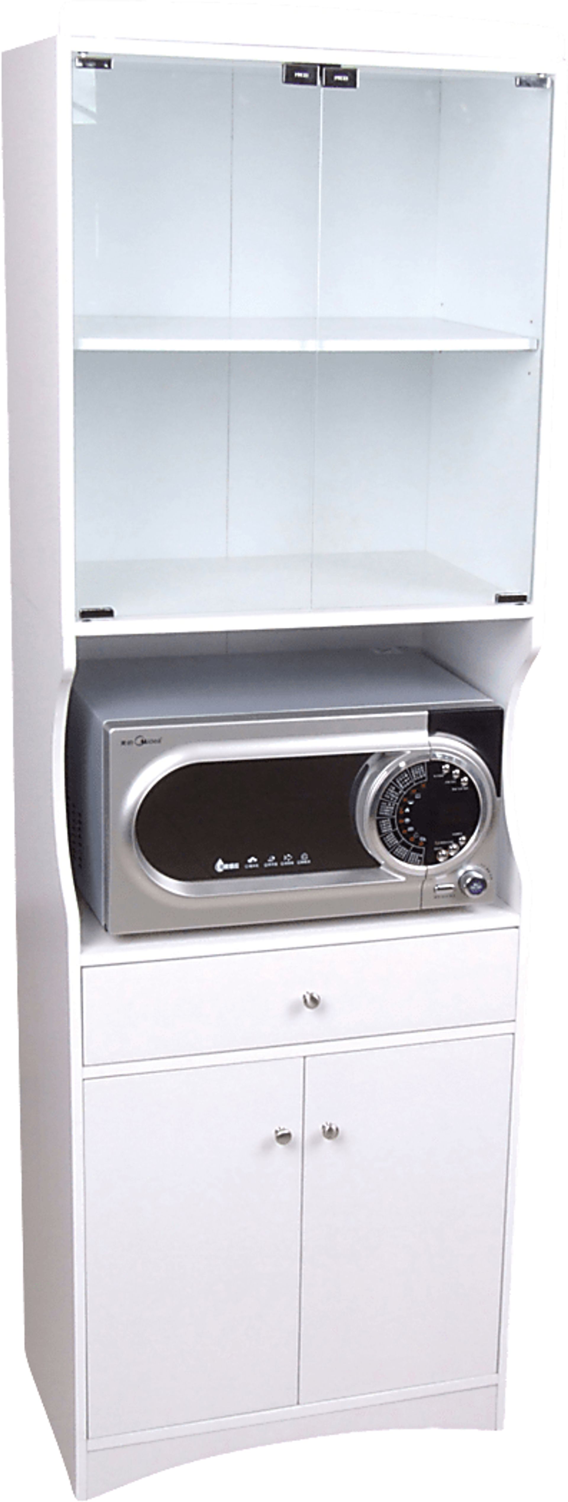 Crosswind White China Cabinet - Image 4