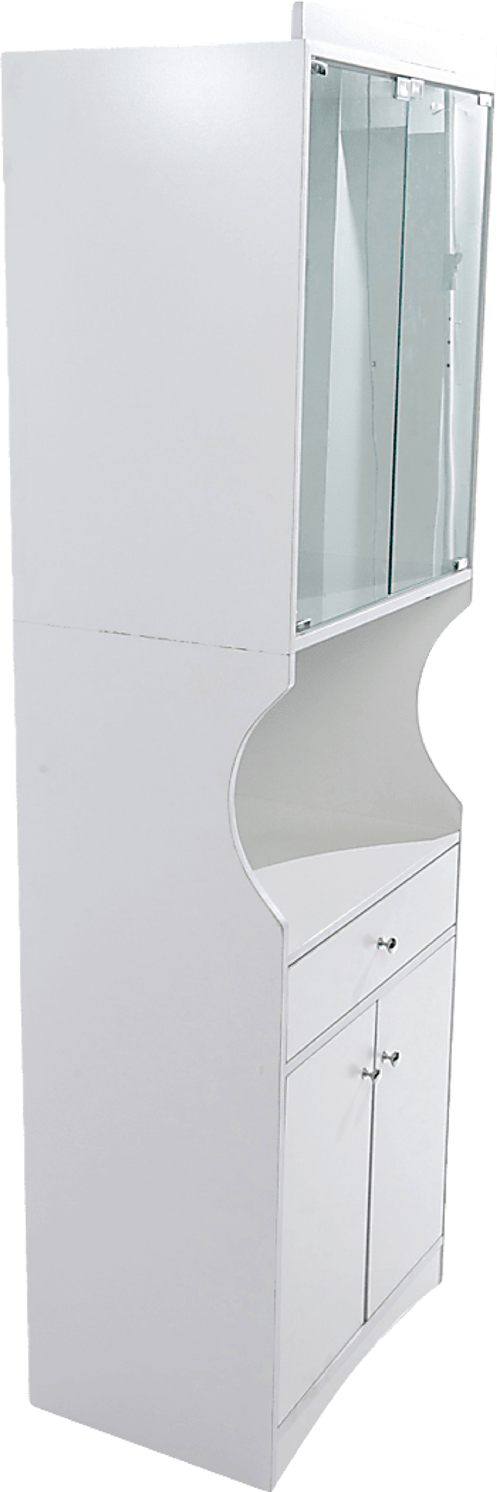 Crosswind White China Cabinet - Image 6