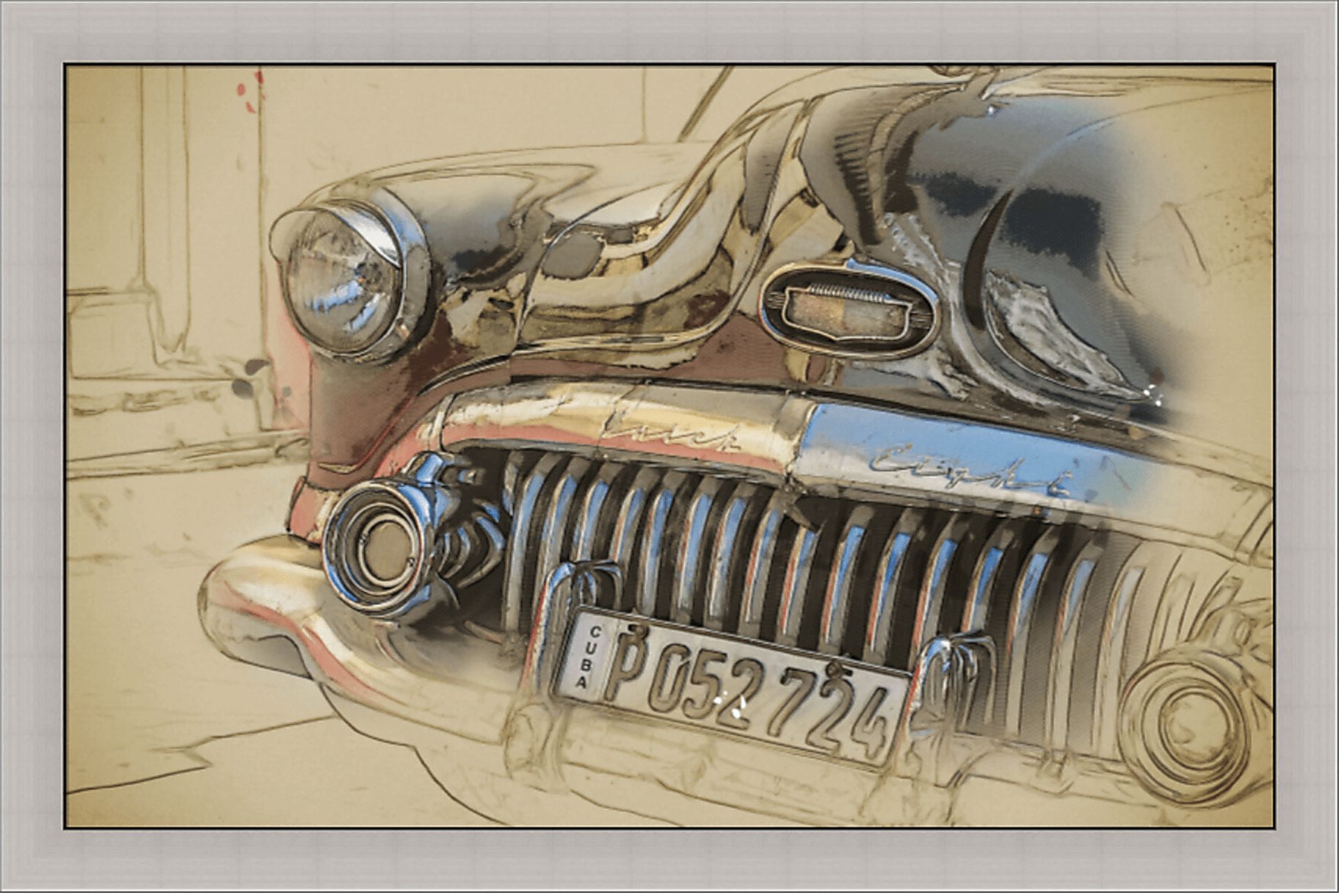 Crothers II Beige Artwork - Image 1
