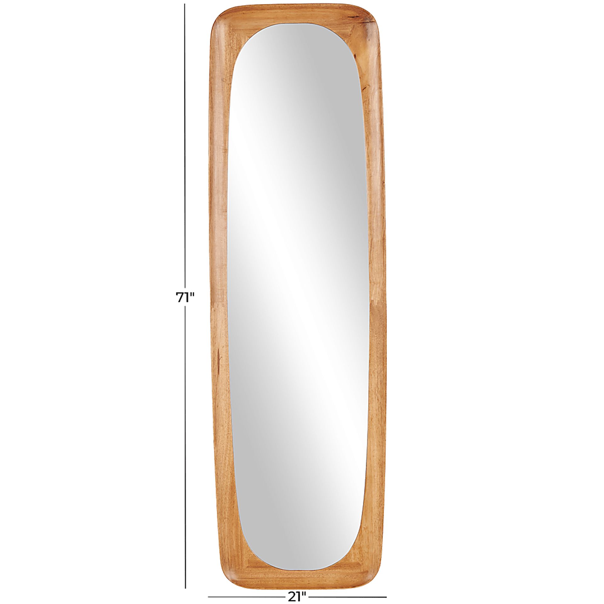 Croware Brown Oval Wall Mirror - Image 7