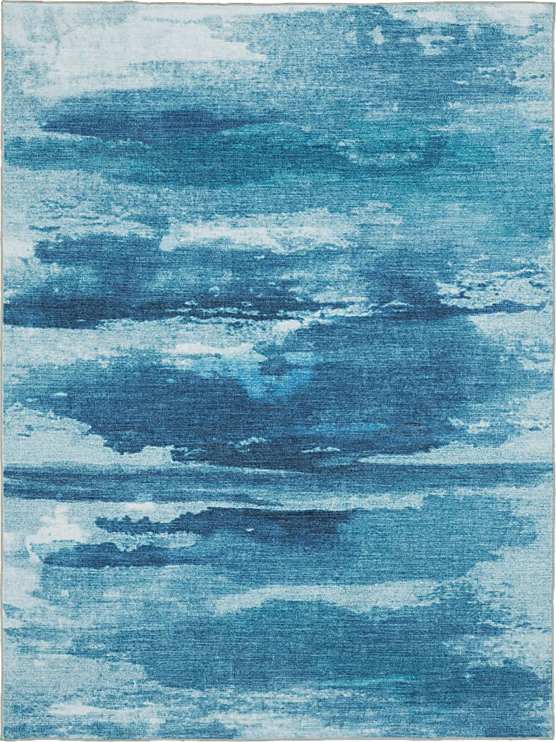 Crowby Blue 5' x 7' Rug