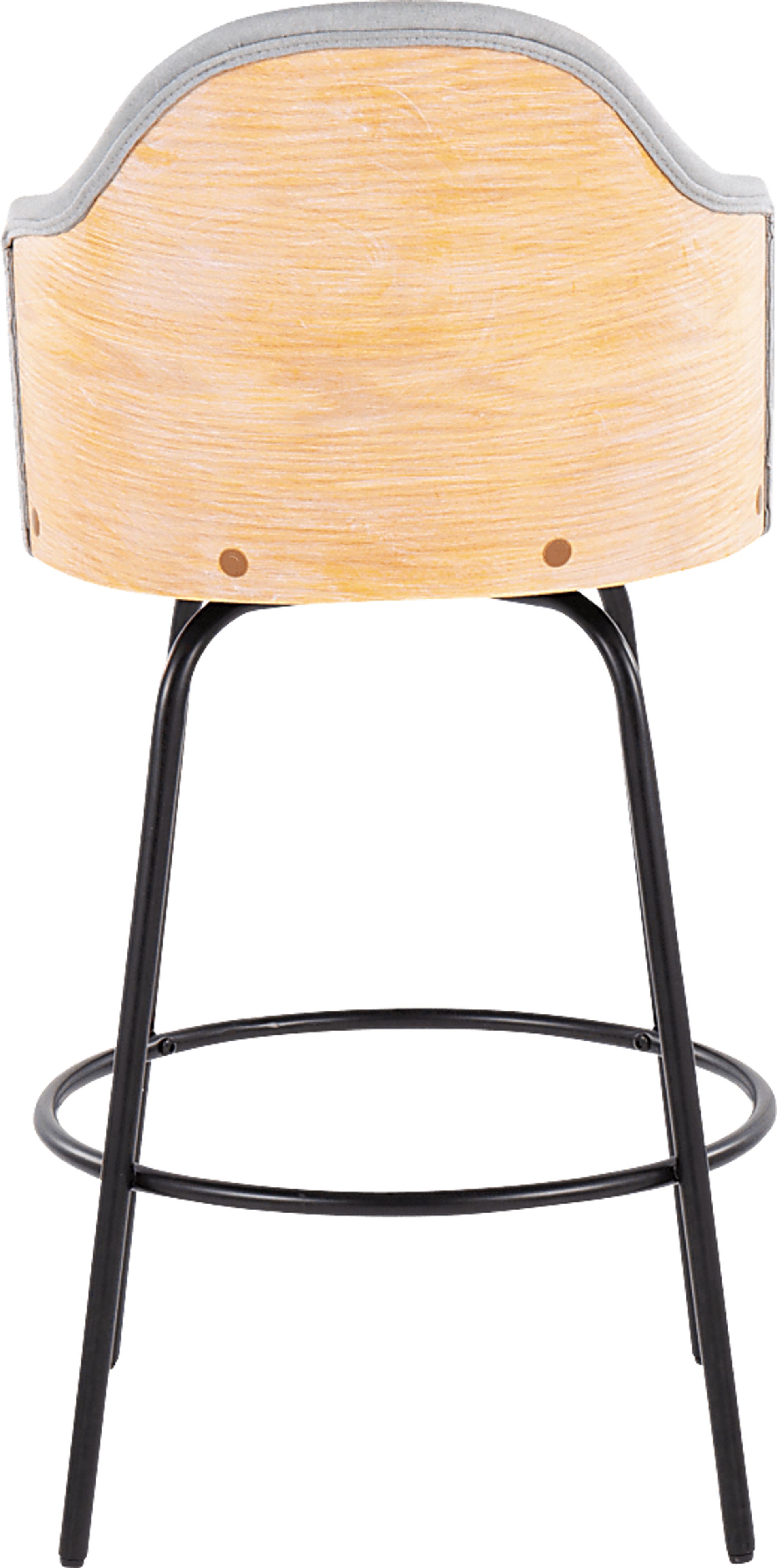 Crowea Light Gray Counter Height Stool, Set of 2 - Image 5