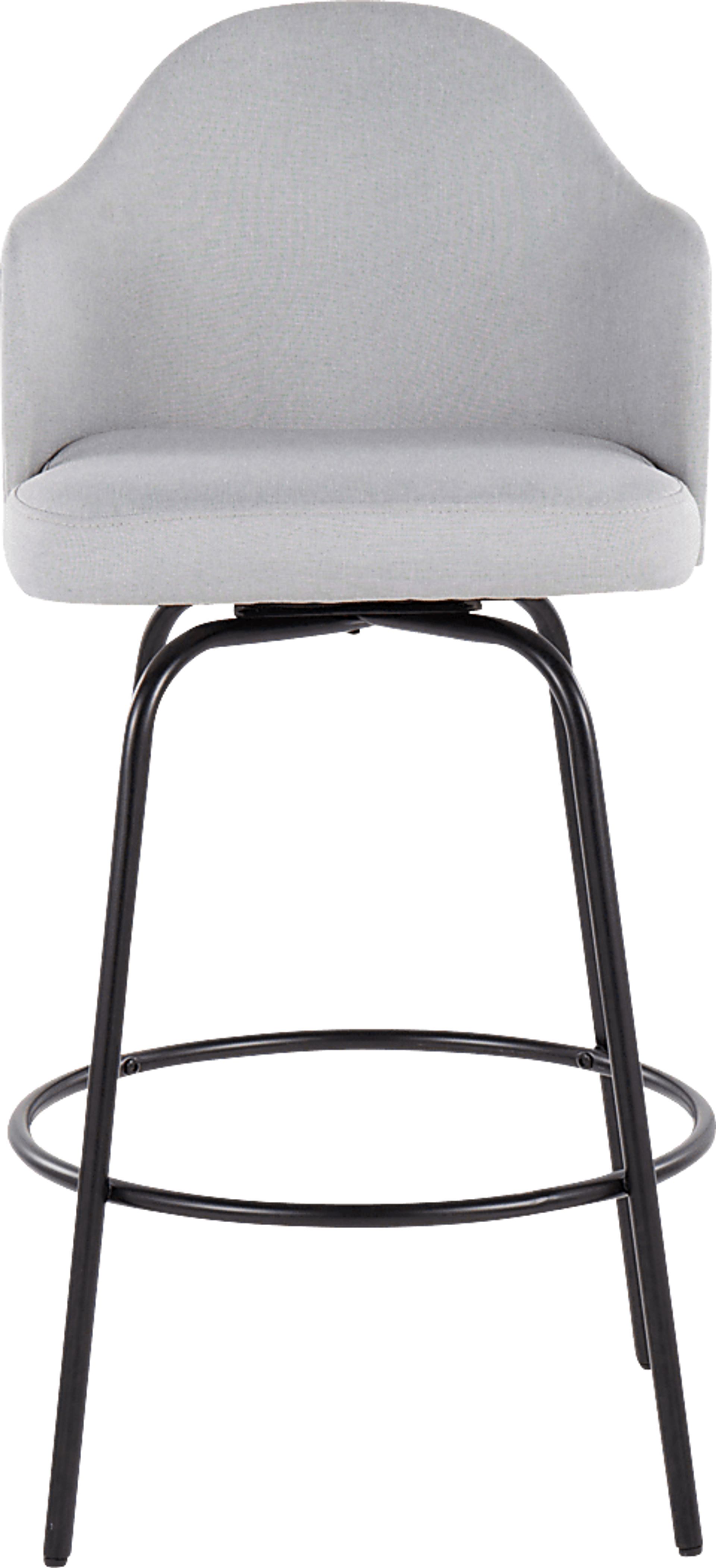 Crowea Light Gray Counter Height Stool, Set of 2 - Image 6