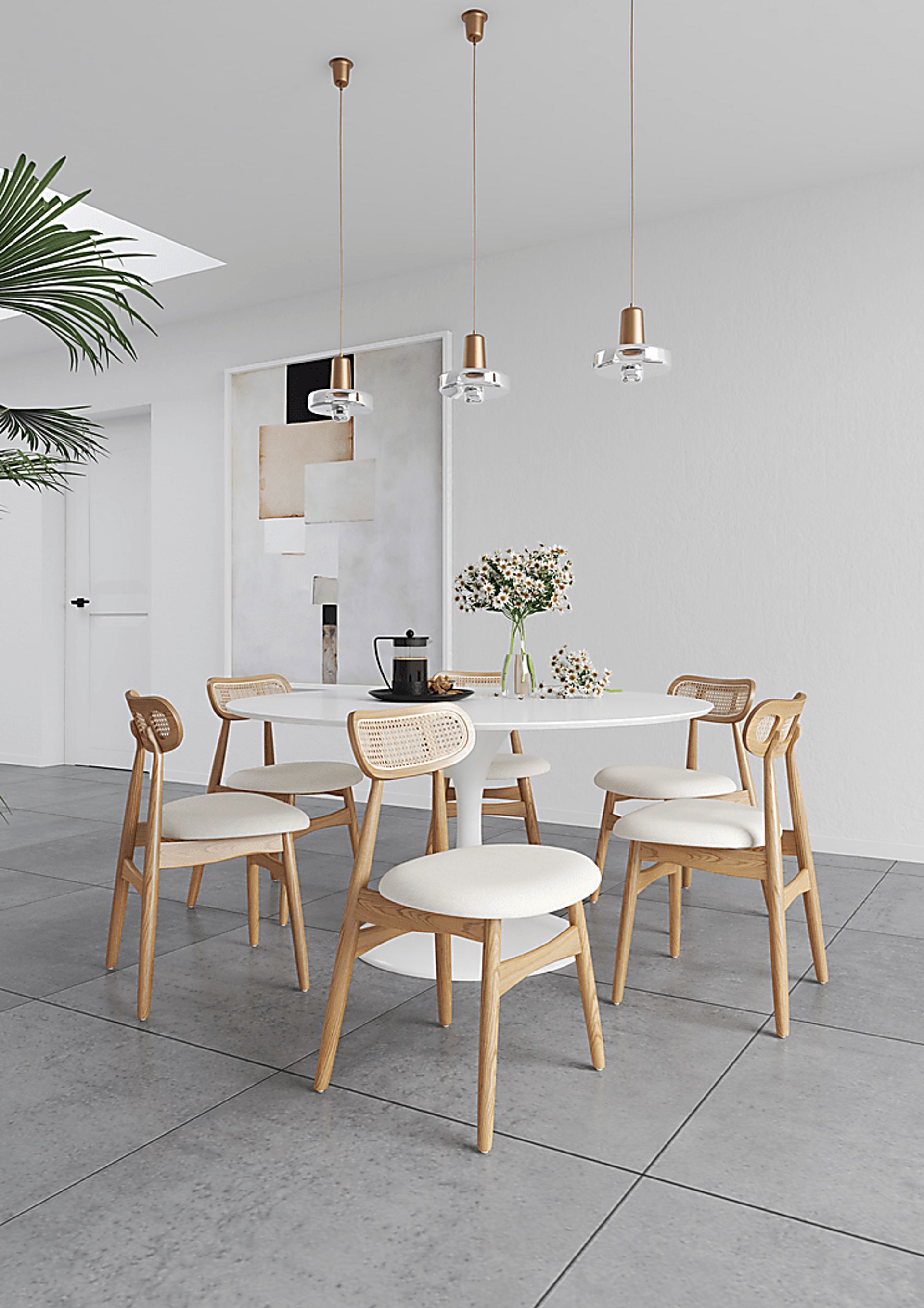 Crowex Natural Side Chair, Set of 2 - Image 2