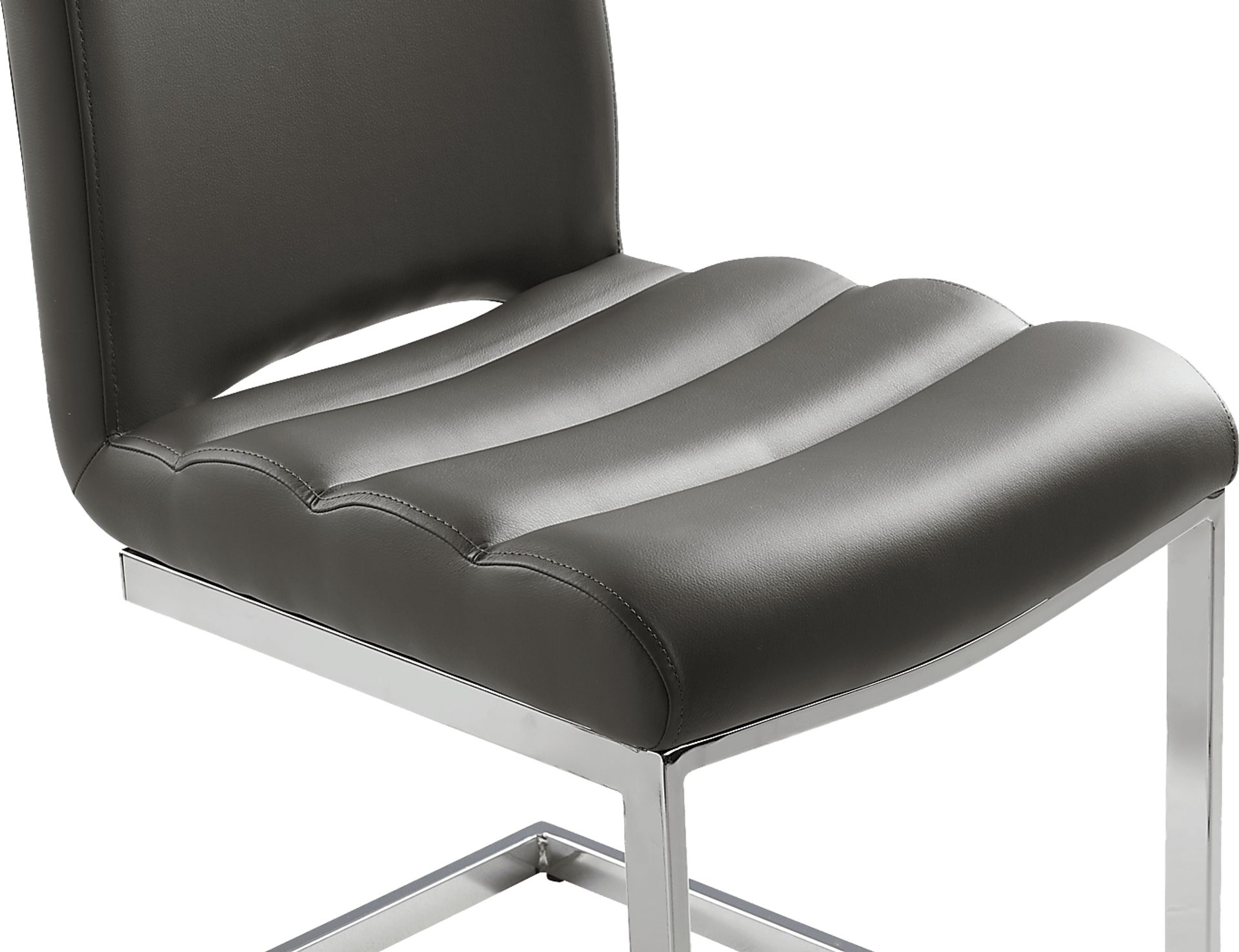 Crown Court Charcoal Side Chair - Image 4