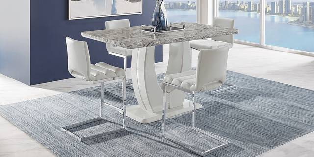 Crown Court Light Gray Counter Height Dining Table - Thumbnail - Image 2