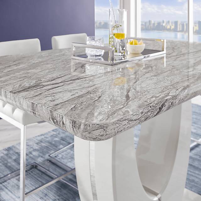 Crown Court Light Gray Counter Height Dining Table - Thumbnail - Image 3