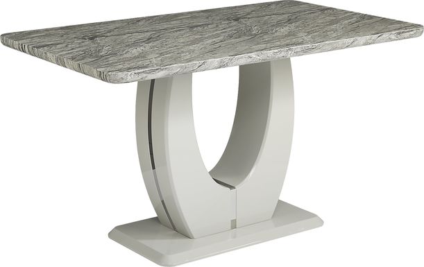 Crown Court Light Gray Counter Height Dining Table