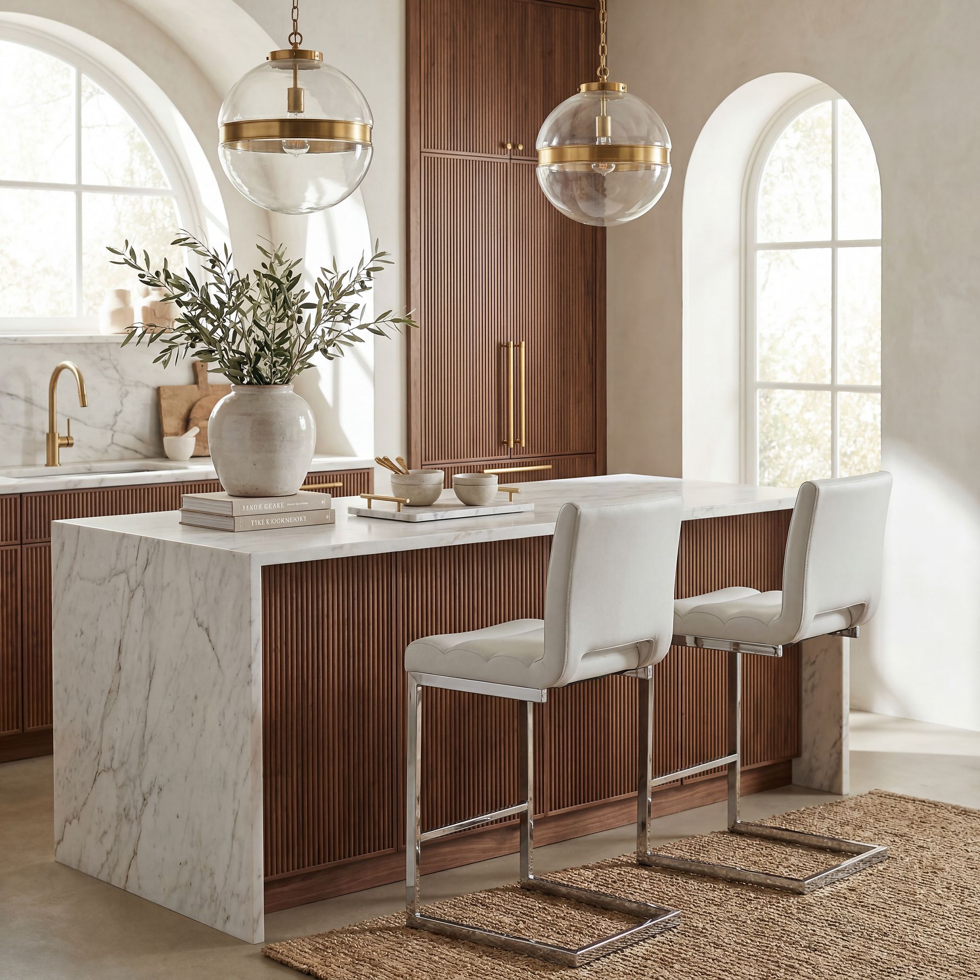 Crown Court Light Gray 5 Pc Counter Height Dining Room - Image 6