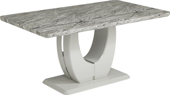 Crown Court Light Gray Dining Table