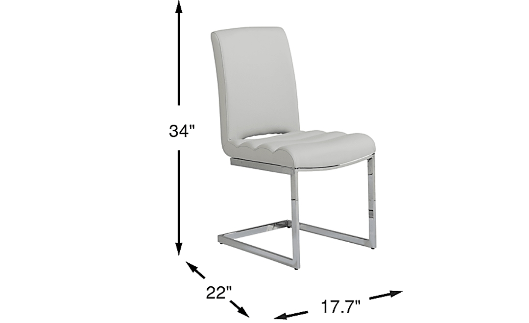 Crown Court Light Gray Side Chair