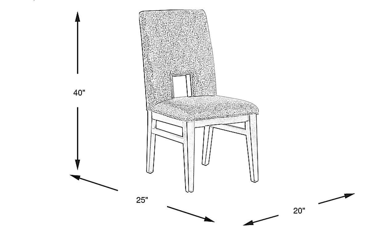 Crown Point Champagne Colors Side Chair | Rooms to Go