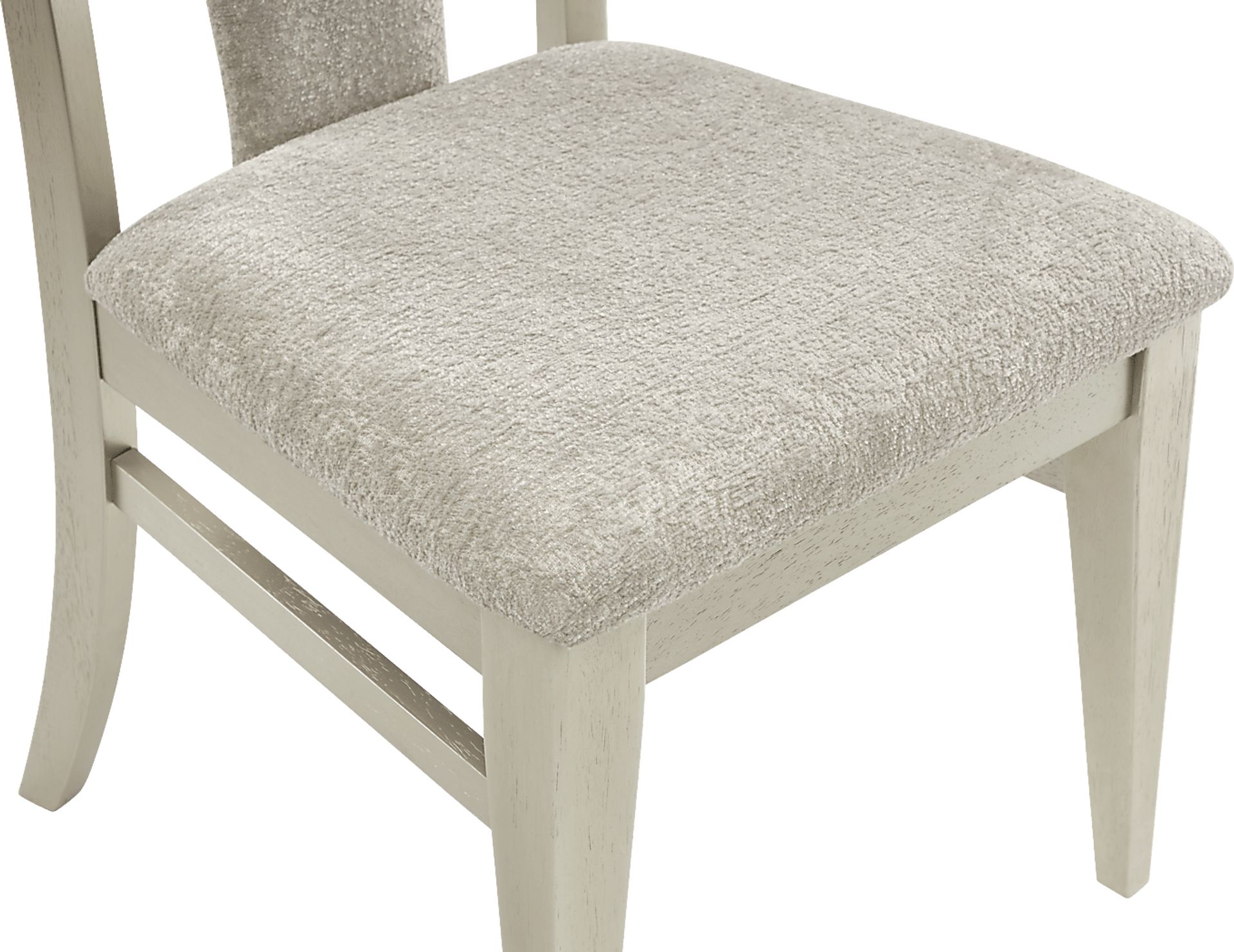 Crown Point 5 Pc Champagne Dining Room with Wood Frame Side Chairs - Image 6