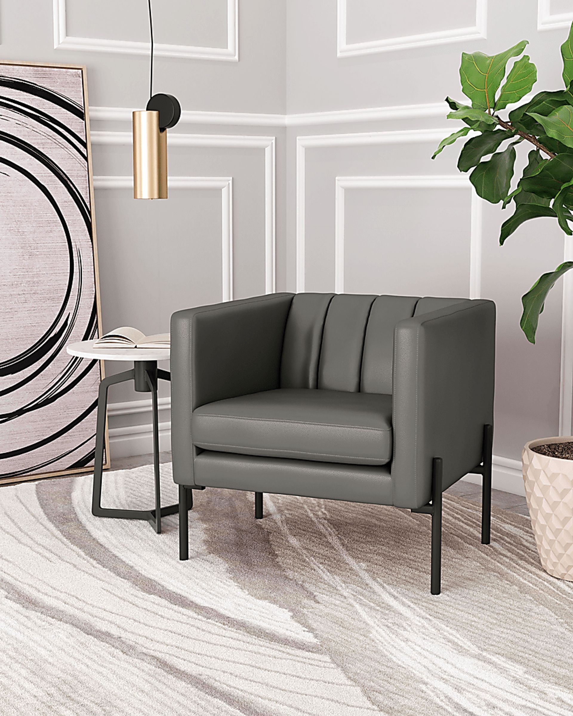 Crowndon Green Accent Chair - Image 6
