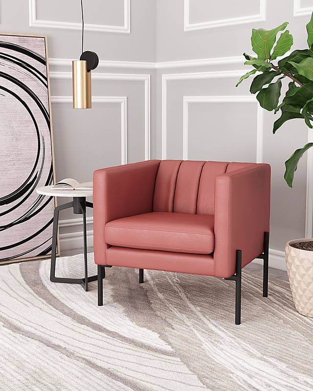 Crowndon Rust Accent Chair - Thumbnail - Image 6