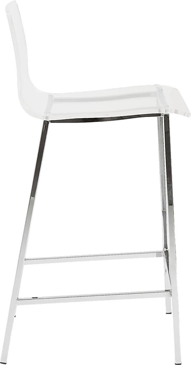 Crownhardt Clear Counter Stool, Set of 2 - Thumbnail - Image 4