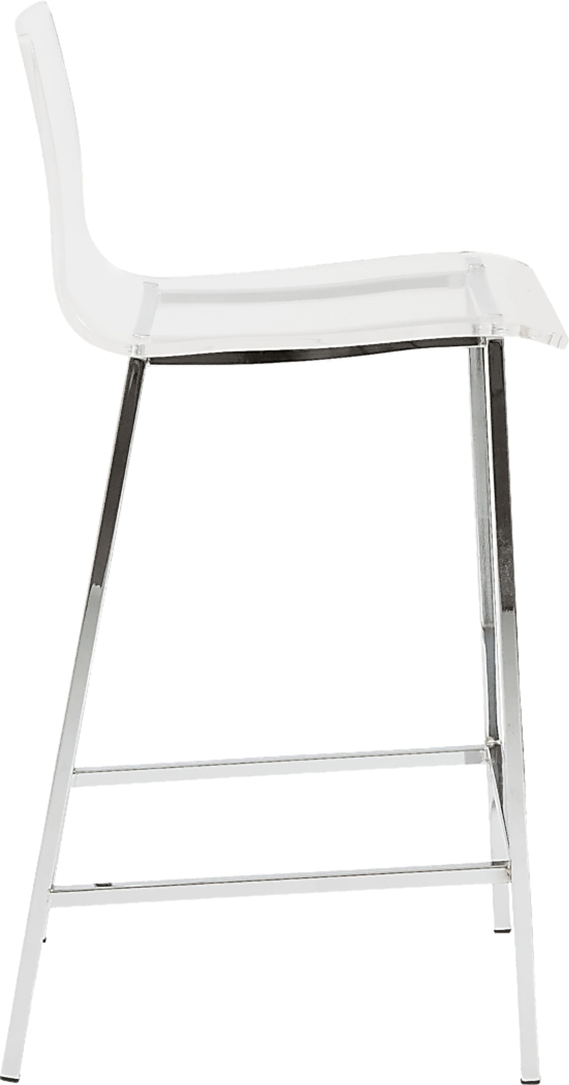 Crownhardt Clear Counter Stool, Set of 2 - Image 4