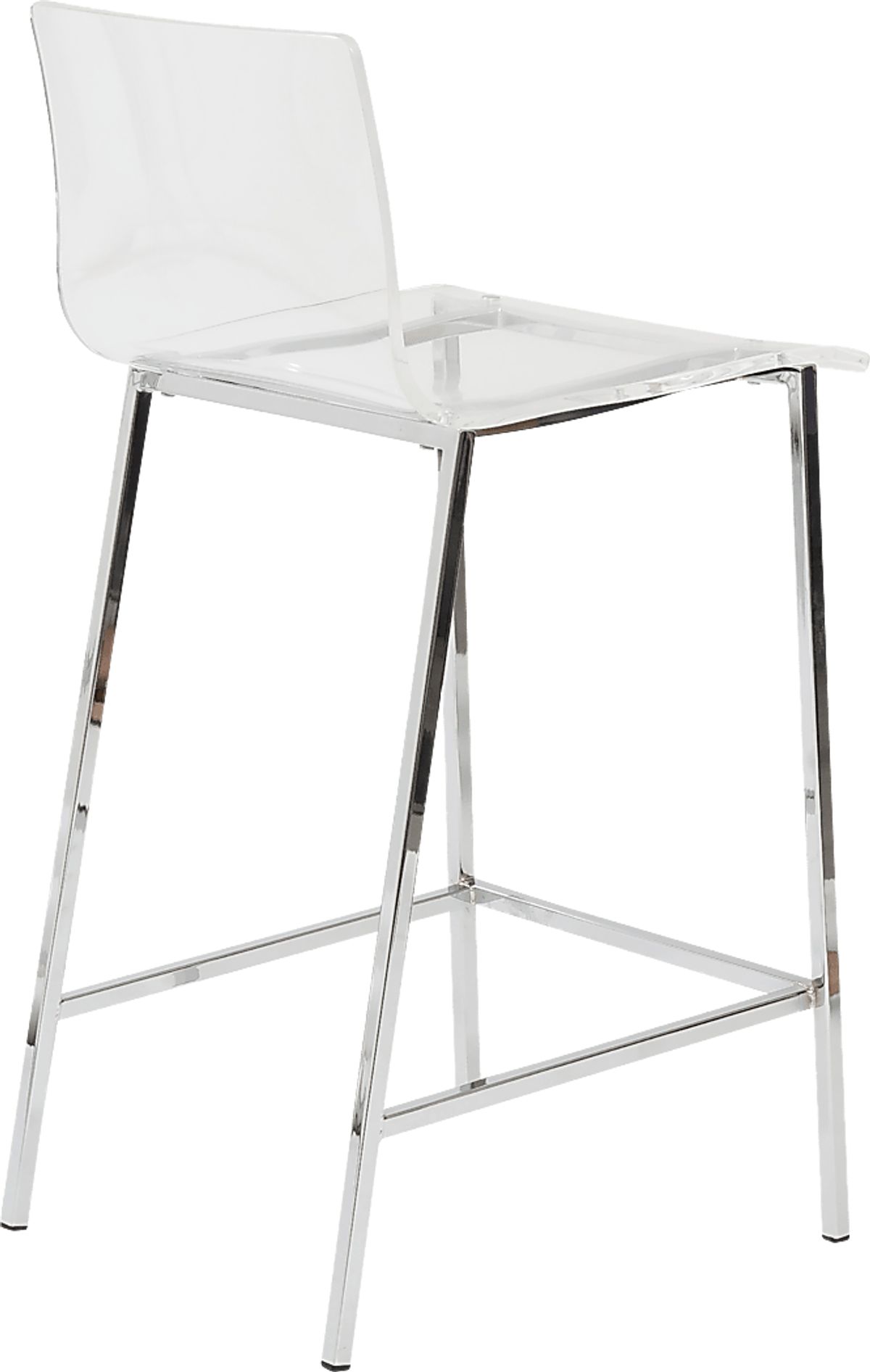 Crownhardt Clear White Counter Stool, Set Of 2 Rooms to Go