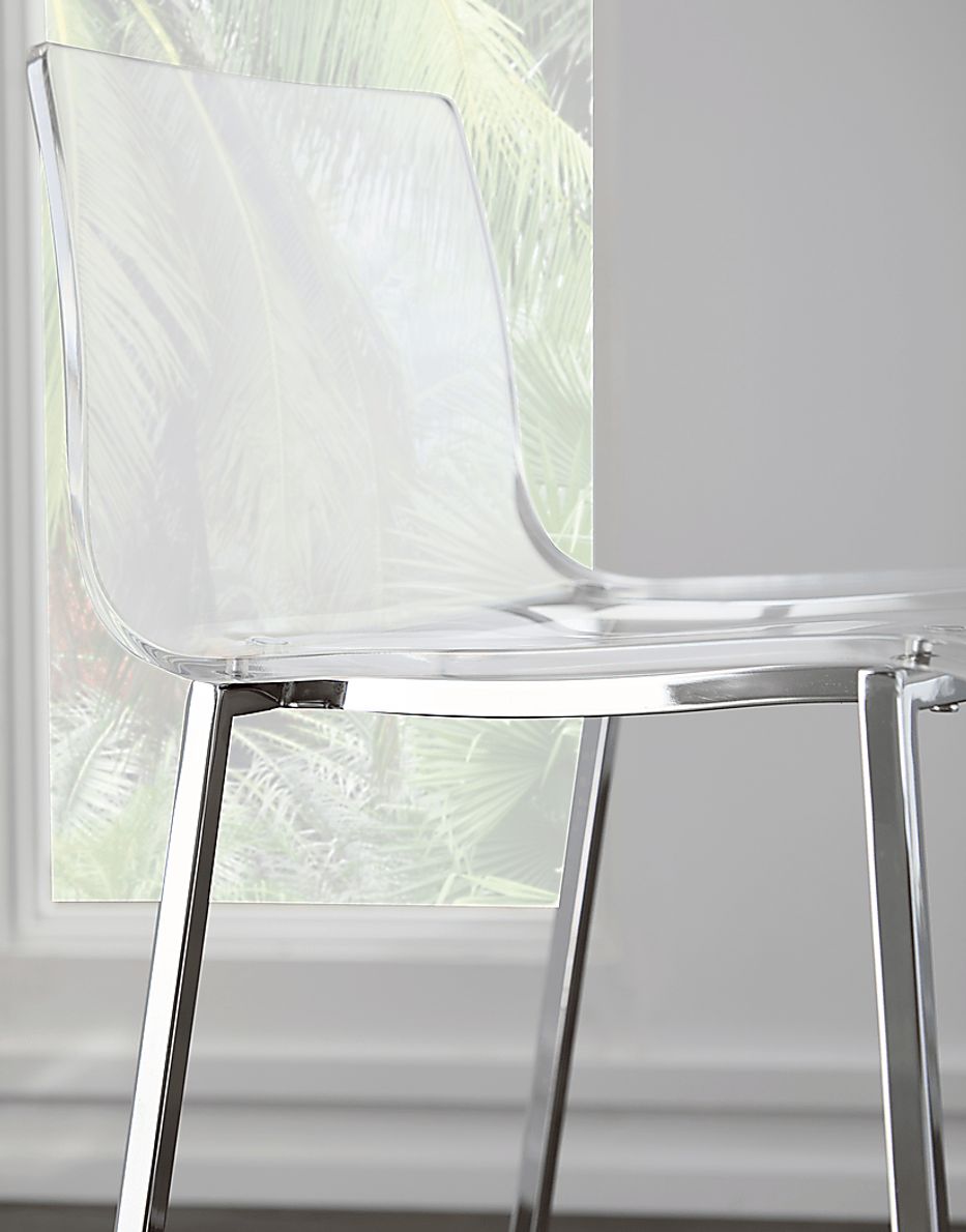 Crownhardt Clear Counter Stool, Set of 2