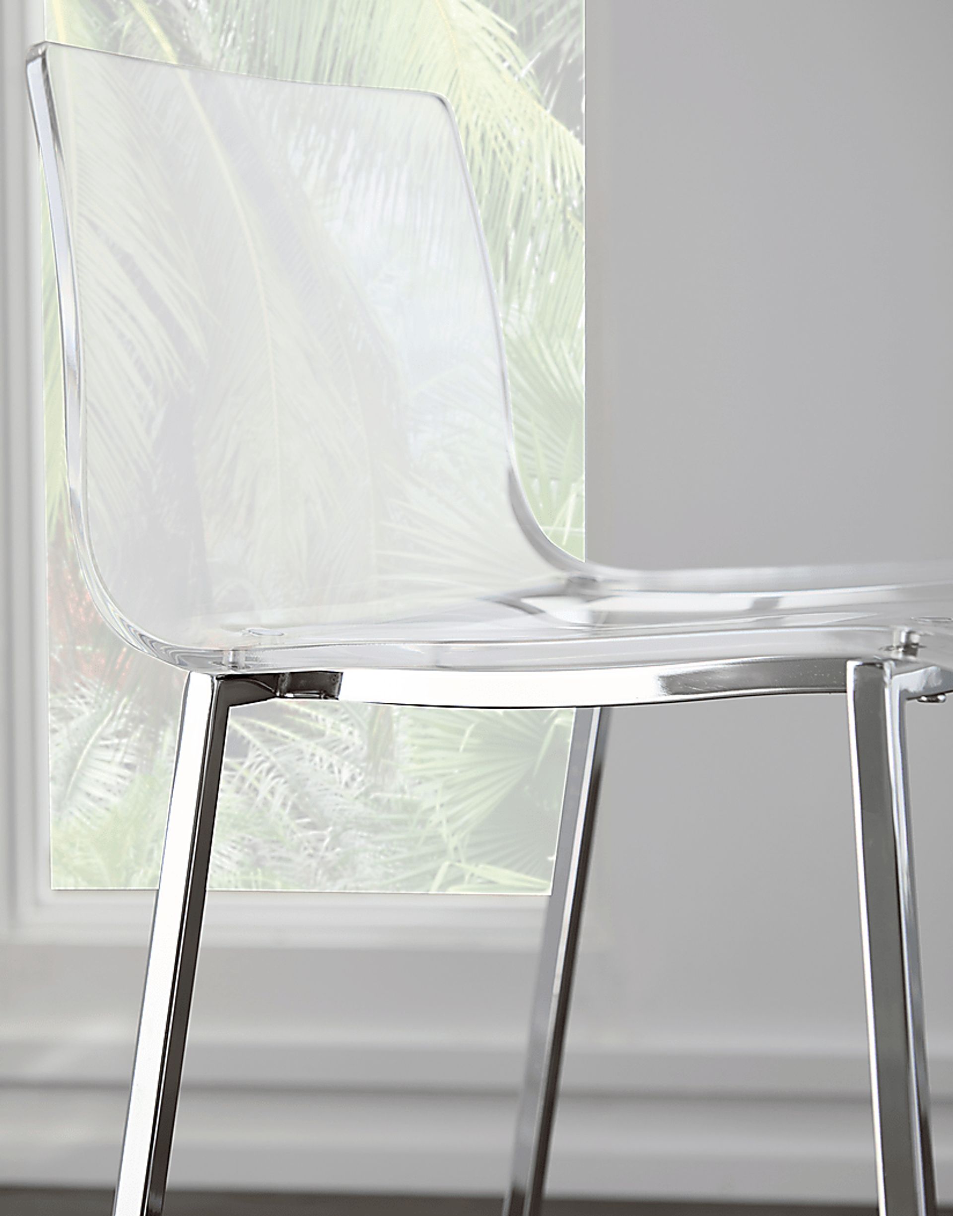 Crownhardt Clear Counter Stool, Set of 2 - Image 7