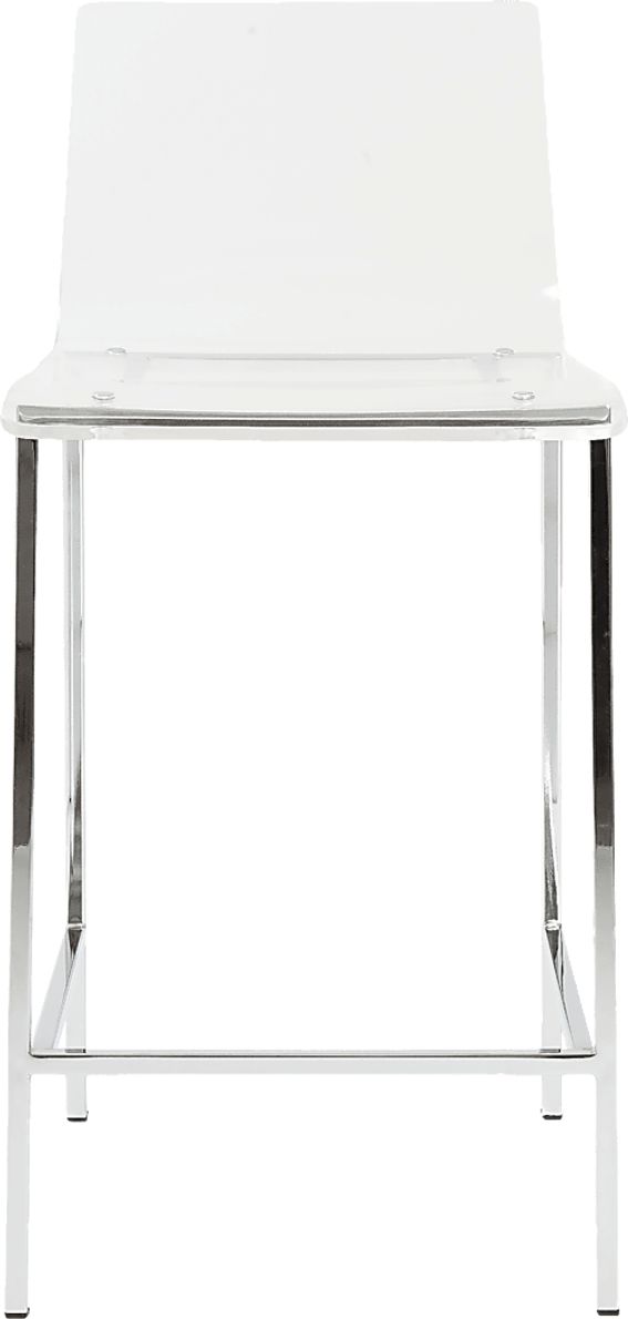 Crownhardt Clear Counter Stool, Set of 2