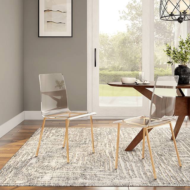 Crownhardt Clear Side Chair, Set of 2 - Thumbnail - Image 2