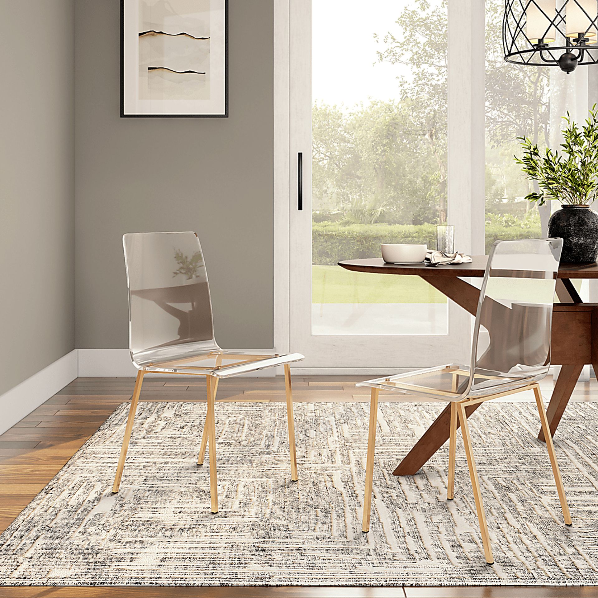 Crownhardt Clear Side Chair, Set of 2 - Image 2