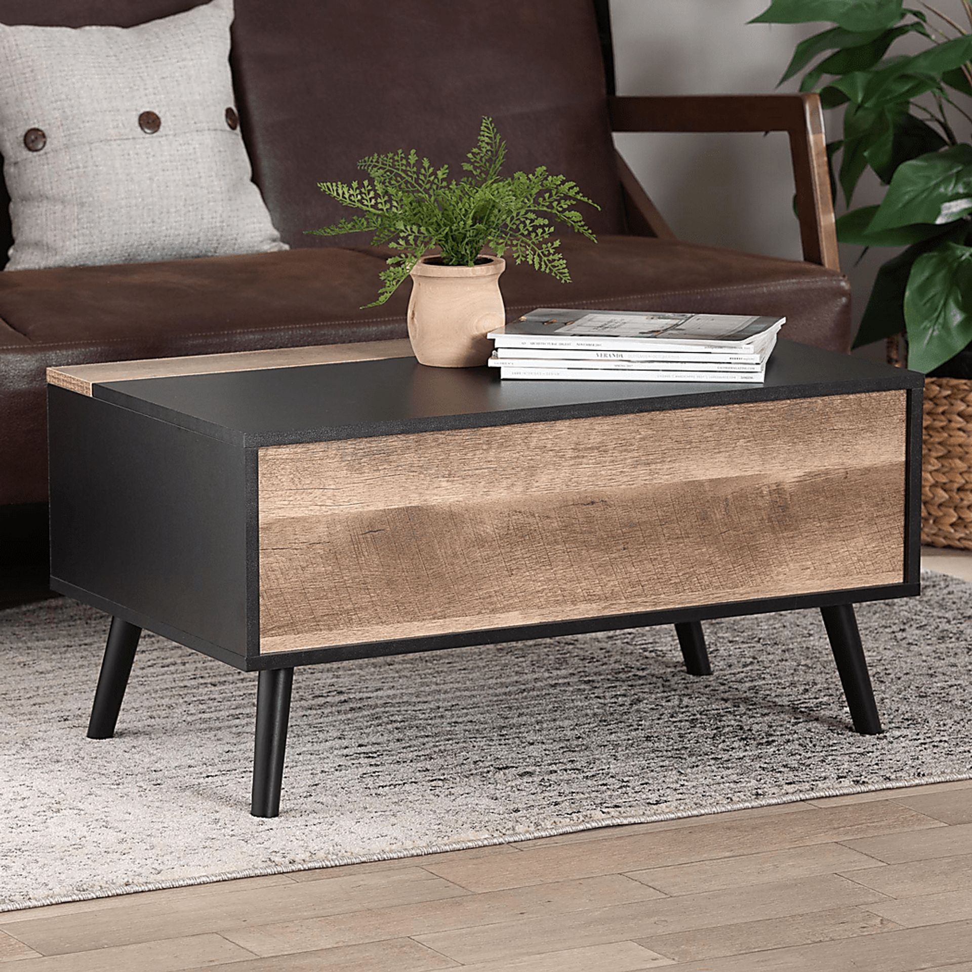 Crownover Brown Lift Top Cocktail Table - Image 2