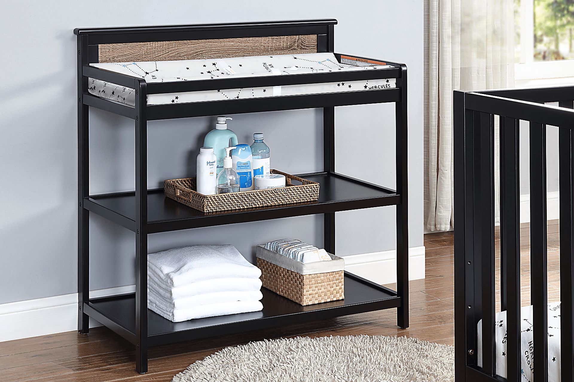 Kids Crownspoint Black Changing Table - Image 6