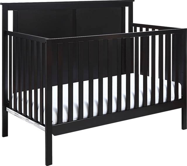 Kids Crownspoint Black Convertible Crib - Thumbnail - Image 1