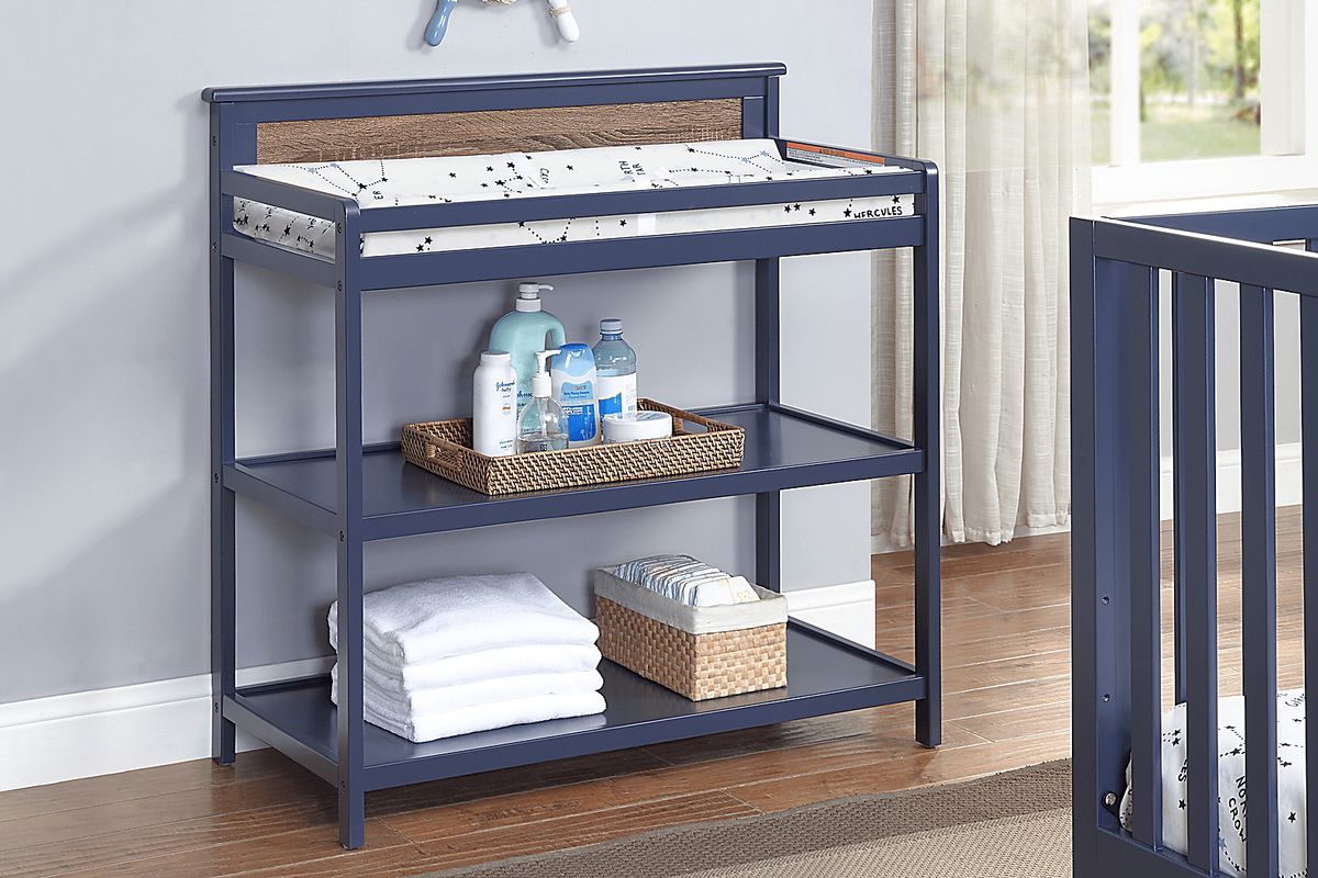 Crownspoint Blue Colors Changing Table | Rooms to Go
