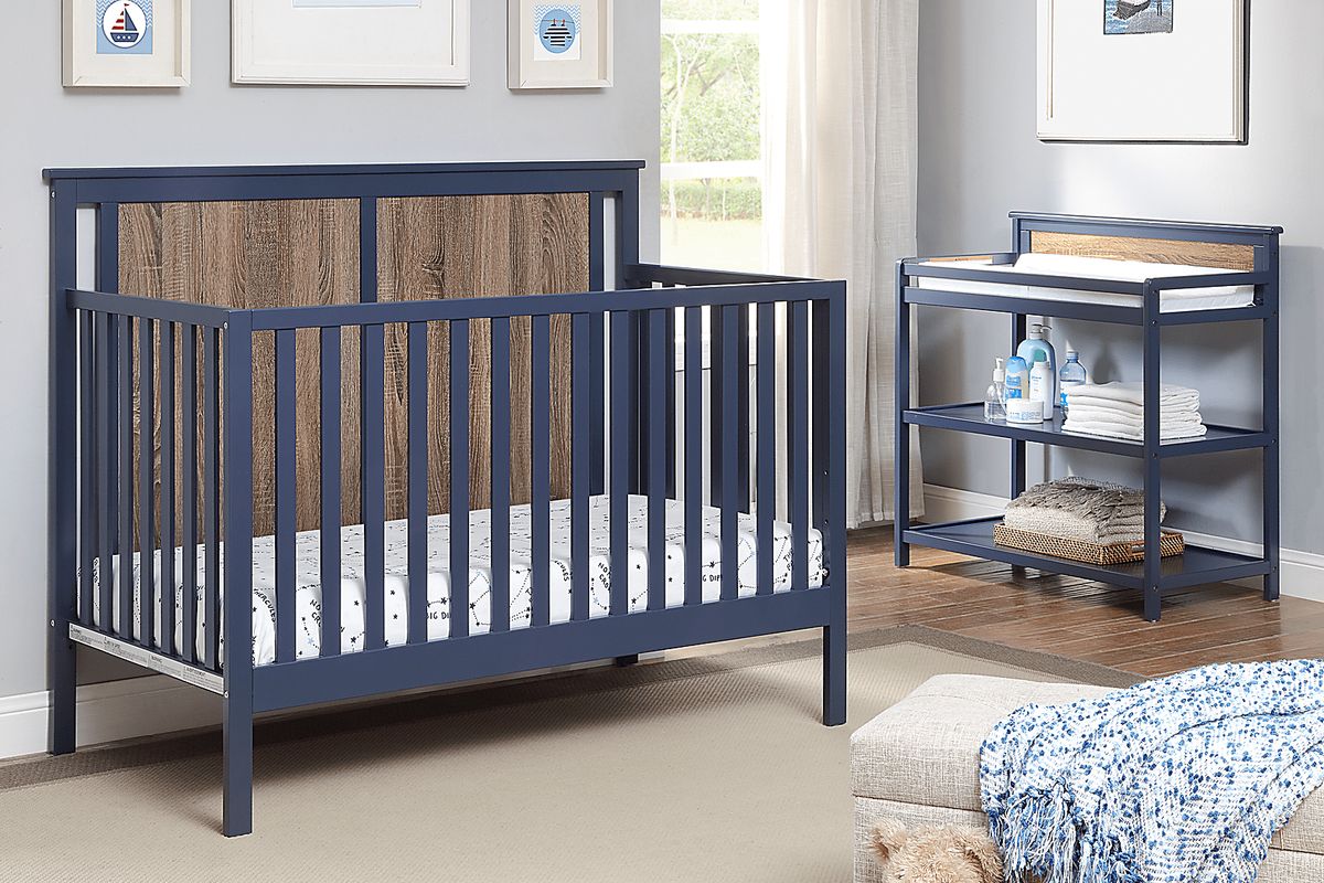 Crownspoint Blue Colors Crib | Rooms to Go