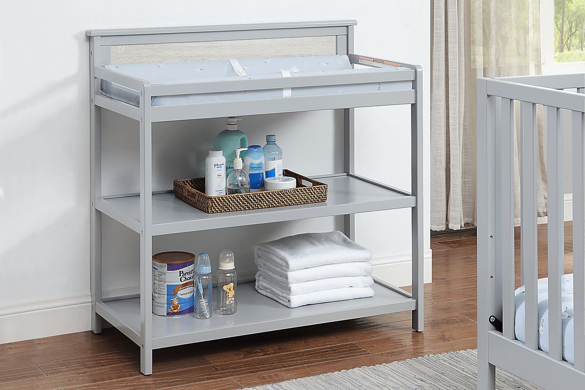 Crownspoint Gray Changing Table | Rooms to Go
