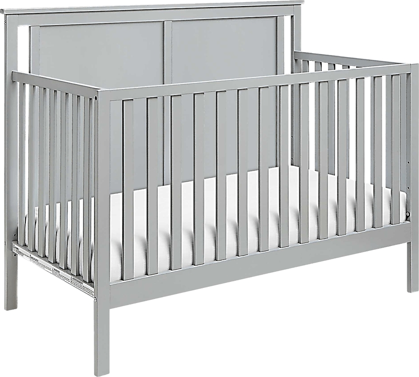 Kids Crownspoint Gray Convertible Crib