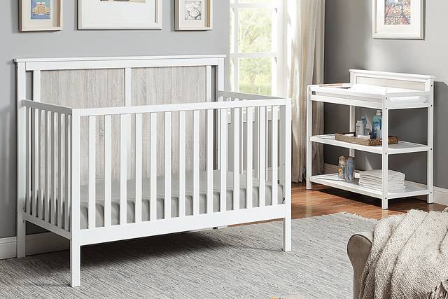 Crownspoint White Convertible Crib - Thumbnail - Image 9