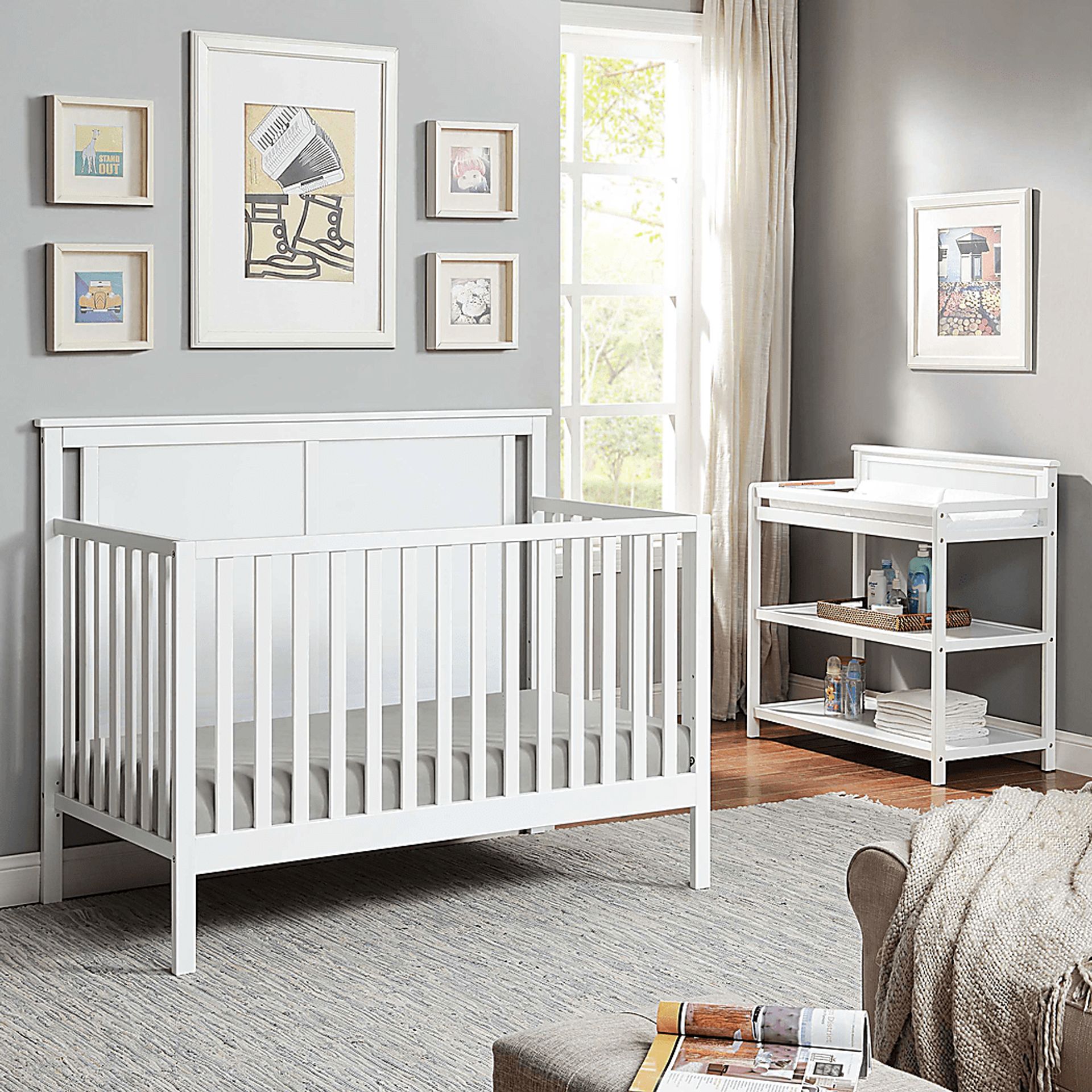Crownspoint White Convertible Crib - Image 10