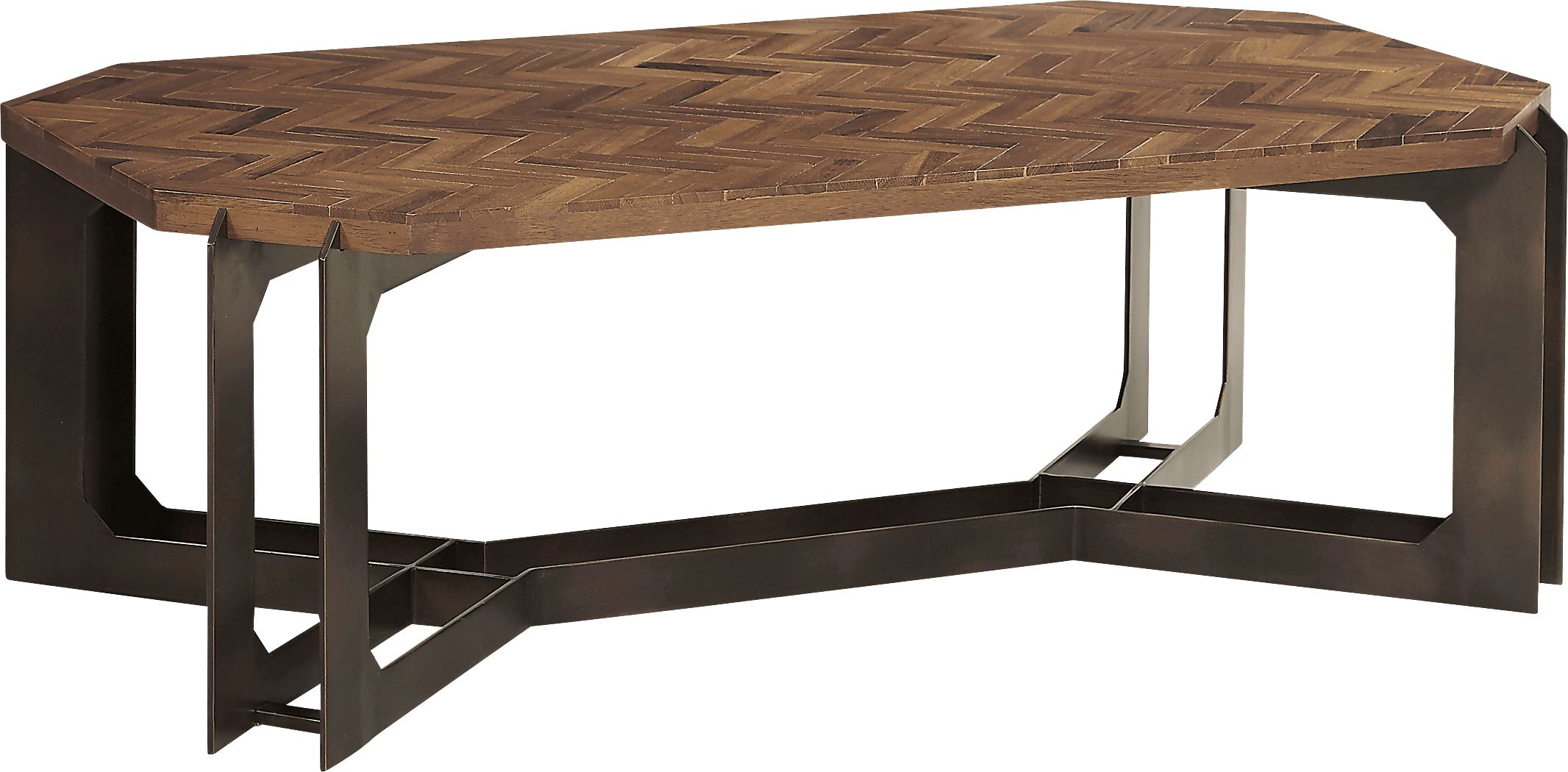 Crowwheels Brown Cocktail Table