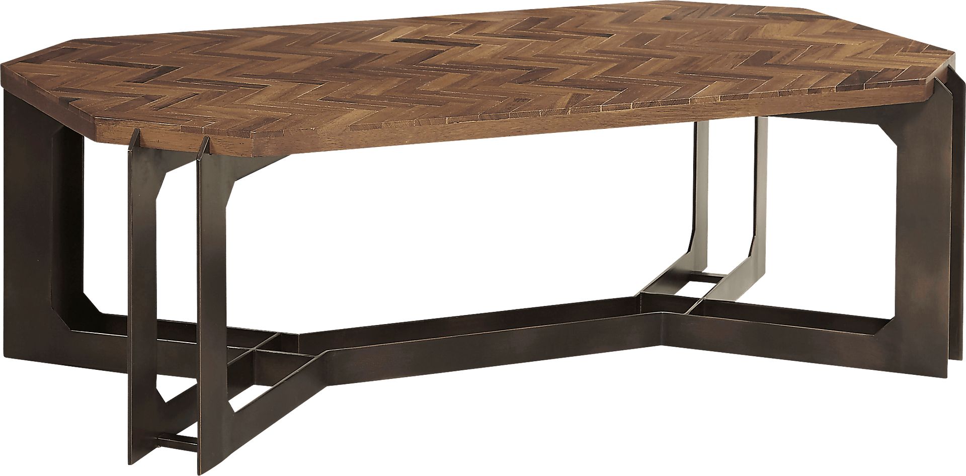 Crowwheels Brown Cocktail Table - Image 1