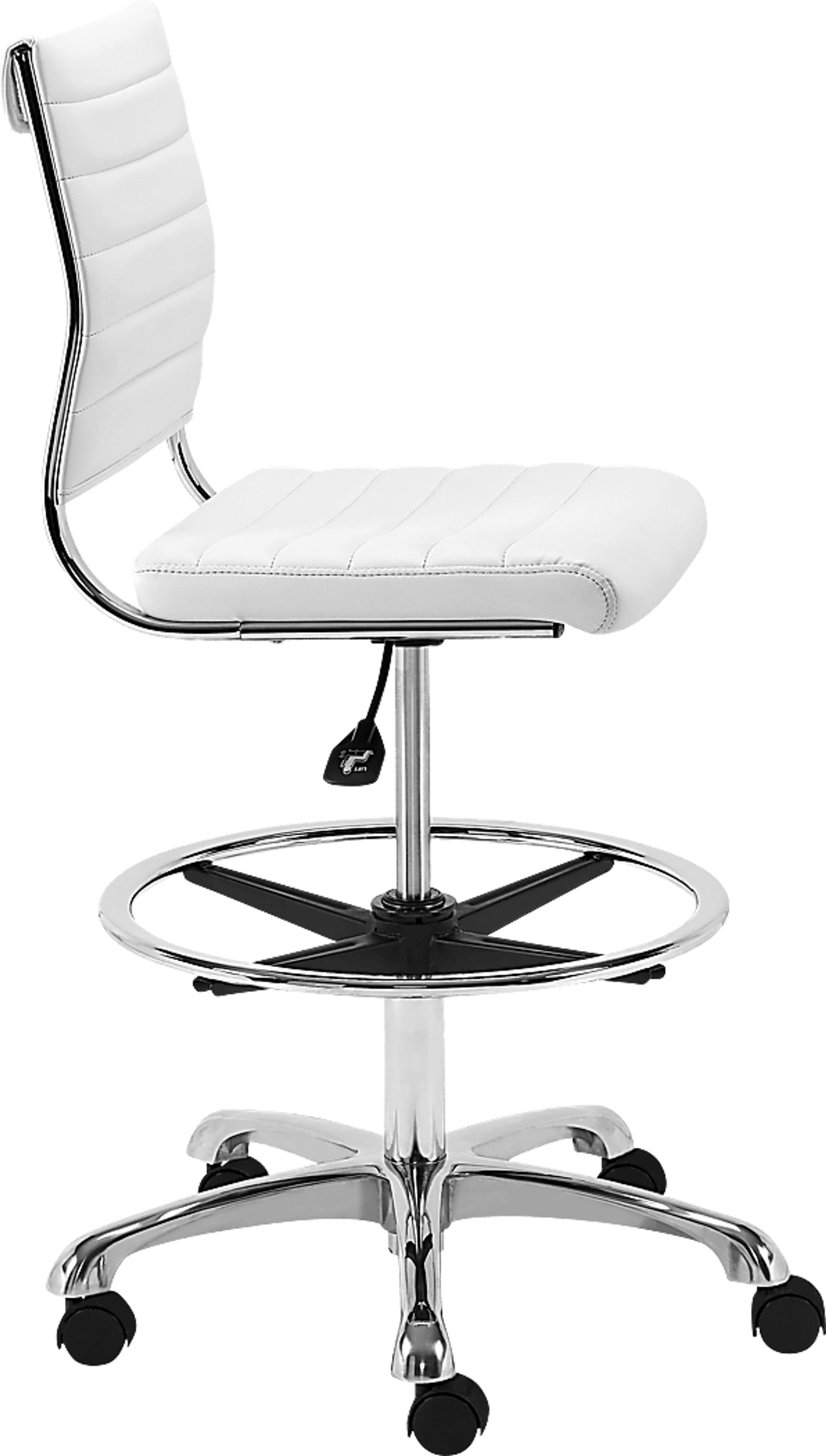 Croyle White Office Chair - Image 4