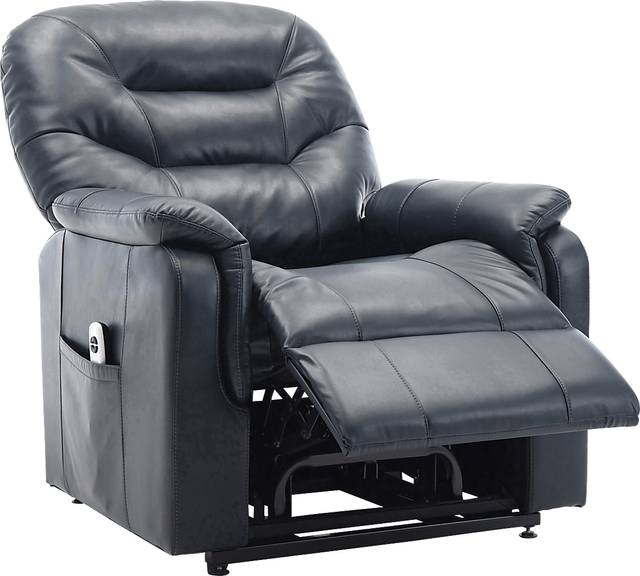 Crozart Blue Power Recliner - Thumbnail - Image 4