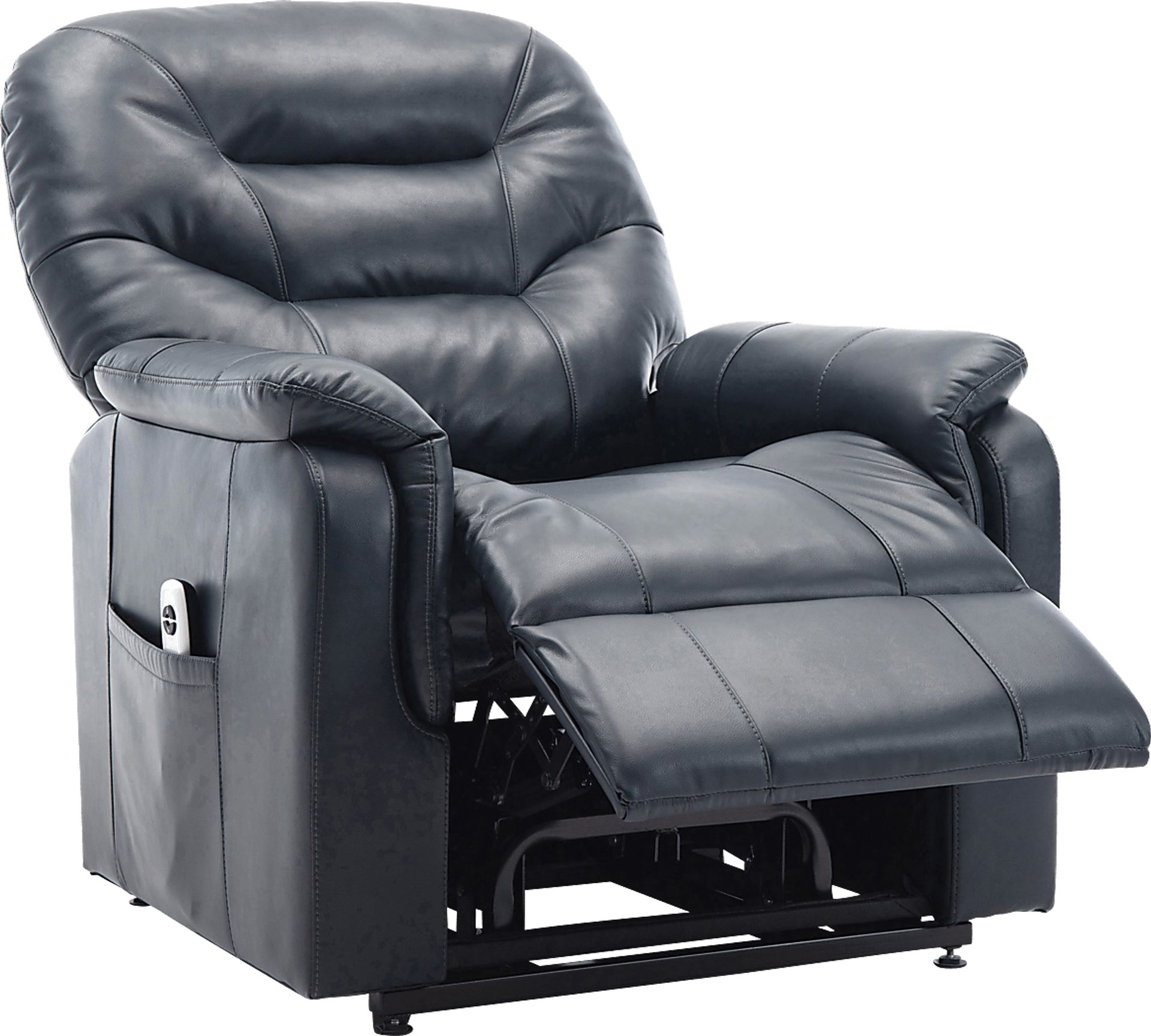 Crozart Blue Power Recliner - Image 4