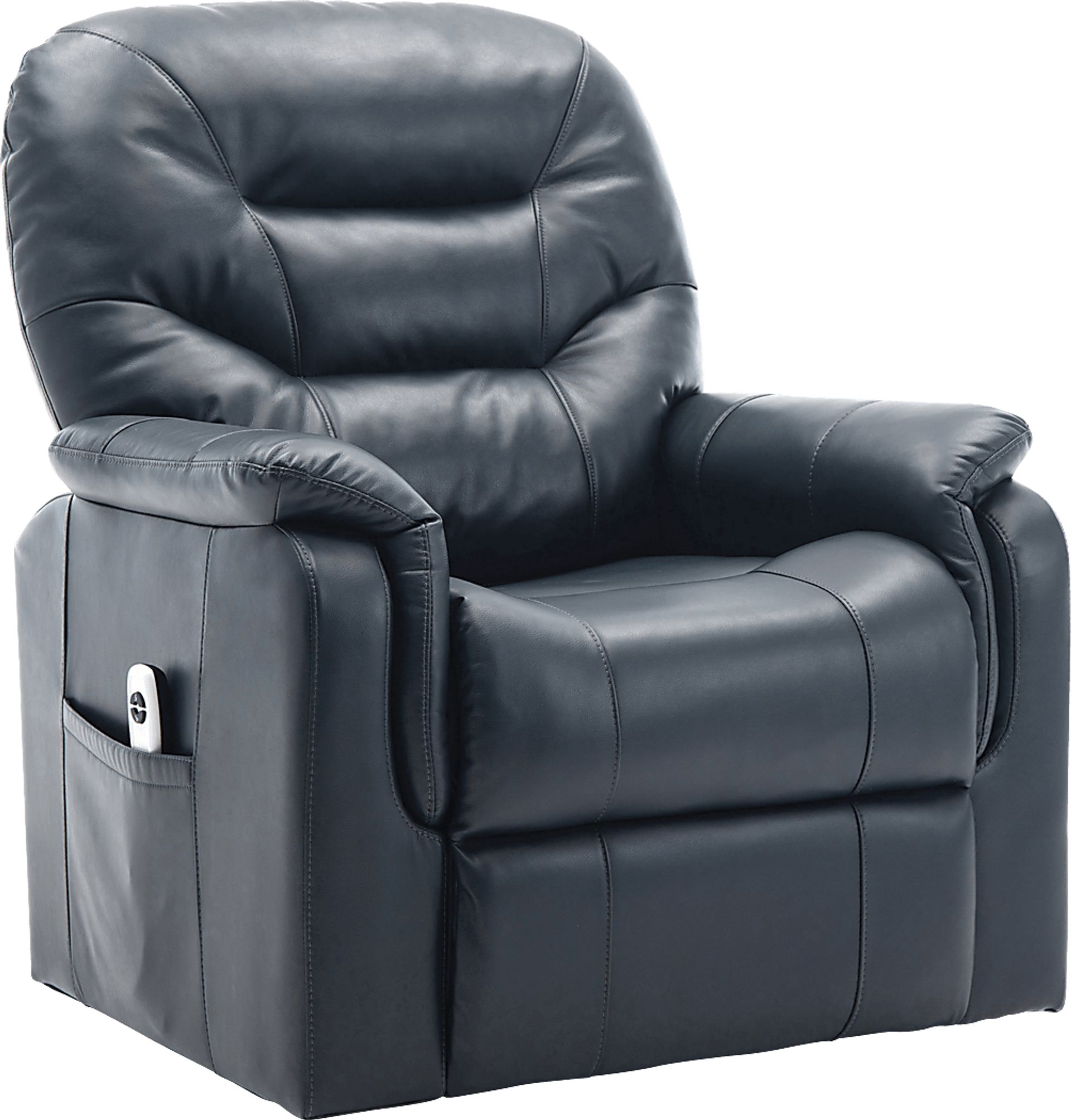Crozart Blue Power Recliner - Image 1