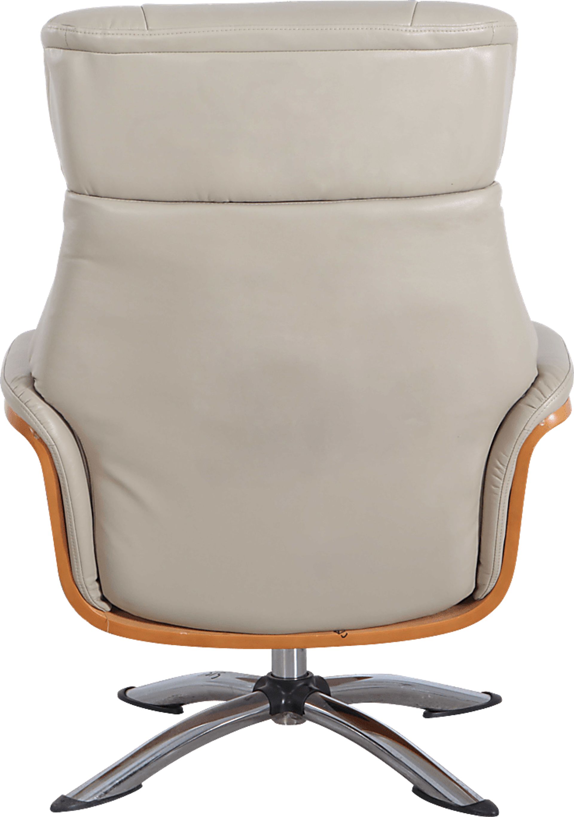 Crozat Beige Recliner and Ottoman - Image 5