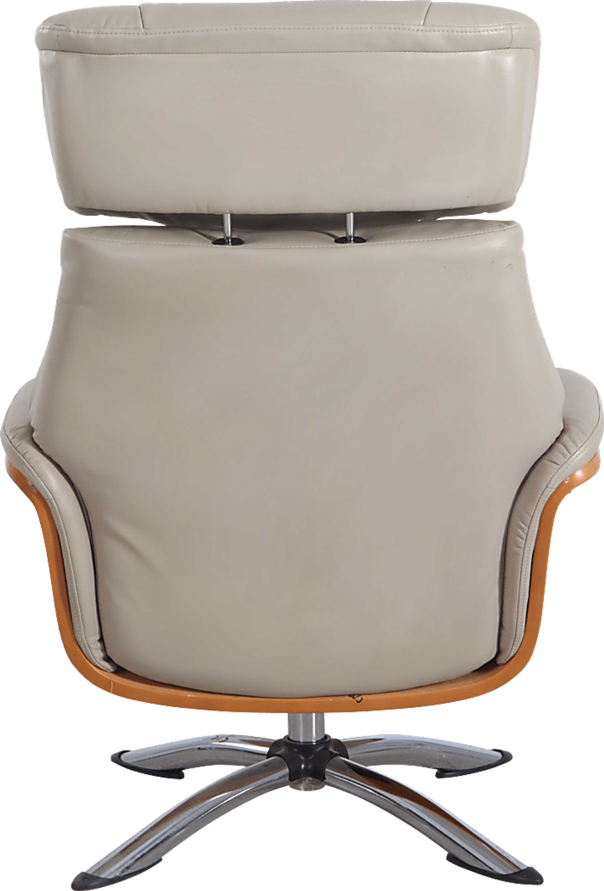 Crozat Beige Recliner and Ottoman - Image 7